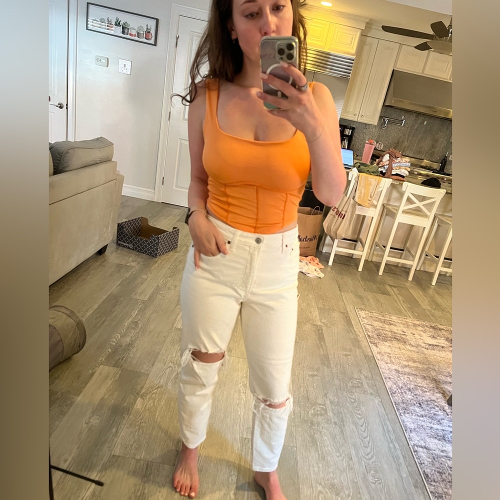 Orange Crop Top